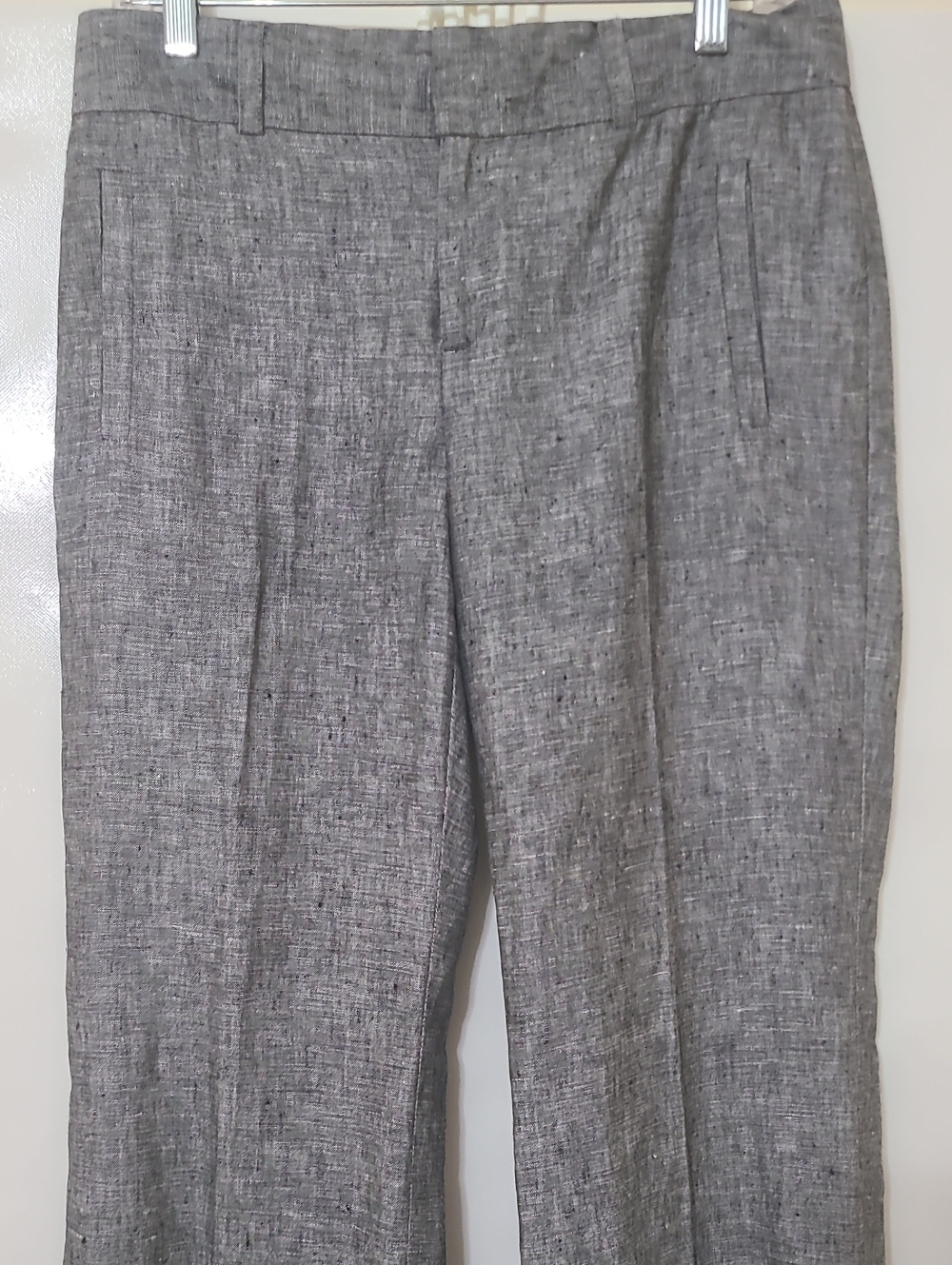Banana Republic Jackson Fit Women's Gray 100% Linen Dress Pants - Size 6